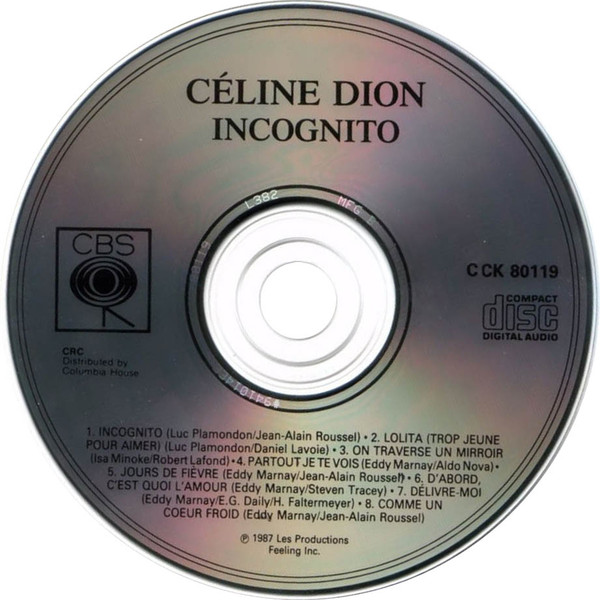 Celine Dion  Incognito : CD